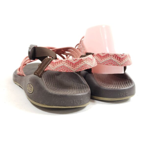Chaco Womens Z/1 Classic Webbing Sandals Size 9 Pink/Brown Adjustable Straps - Picture 5 of 10